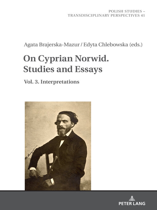 Title details for On Cyprian Norwid. Studies and Essays, Volume 3 by Jaroslaw Fazan - Available